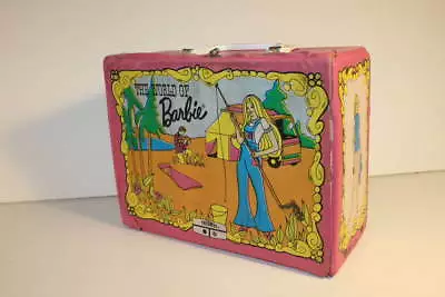 The World On Barbie - Vintage Vinyl Lunchbox • $75