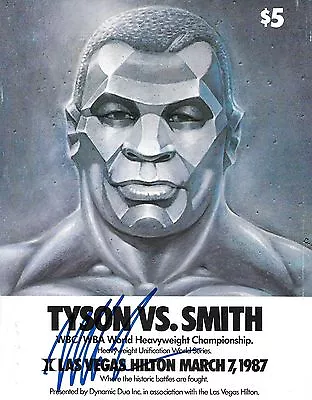 Mike Tyson Signed Original 1987 Fight Program Vs James Smith BAS COA Autograph • $299.99