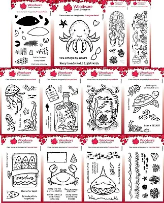 £4.95 • Buy Woodware Clear Stamps - Under The Sea By Francoise Read - Creative Expression