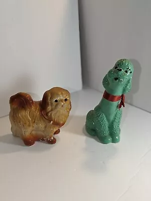 Two Vintage Chalkware Dogs  • $7