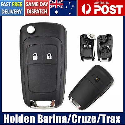 Fit Holden Key Shell Blank Cover Case Fob Remote Flip Barina Trax Cruze 2 Button • $10.89