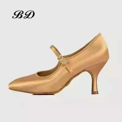 Ballroom Women Latin Shoes Modern Dancing Wear-resistant Sole Buckle Dance Shoes • $99.52