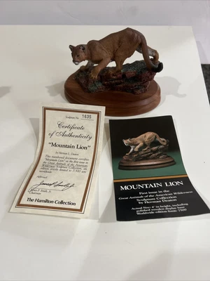£38.67 • Buy The Hamilton Collection American Wildlife Bronze Collection Mountain Lion 