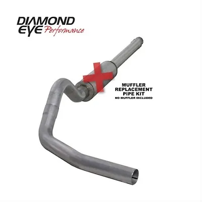 Diamond Eye K4310A-RP 4  Cat-Back Exhaust; Single; Alum; For 94-97.5 Ford 7.3L • $335.91