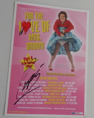 Pat Sheilds Of Mrs Browns Boys Autographed 6 X 4  Tour Flyer [pepsi]  • £9.99