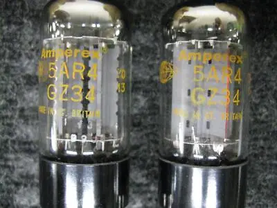 2 Mullard 5AR4 / GZ34 NOS Blackburn *Matched Pair Vacuum Tubes - Aplitrex Tested • $440