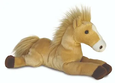 Plush Horse Aurora Flopsie Butterscotch Horse 31475 Cuddly Soft Toy Pony • £16.99