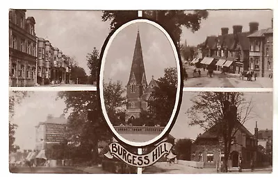 £9 • Buy Burgess Hill - Multiview Real Photo Postcard C1910