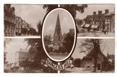 £9 • Buy Burgess Hill - Multiview Real Photo Postcard C1910