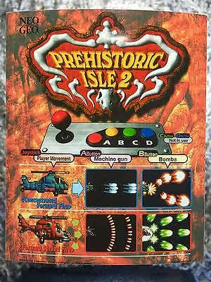 Prehistoric Isle 2 Neo Geo Mini Arcade Marquee • $8.95