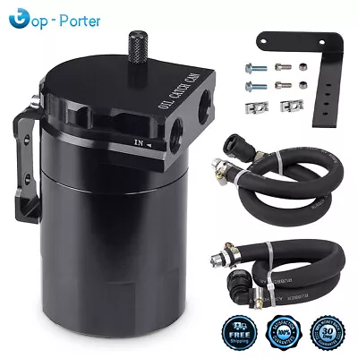 Black Oil Catch Can Oil Separator For 11-21 Ford F150 5.0L&Raptor 2.7L Ecoboost • $30