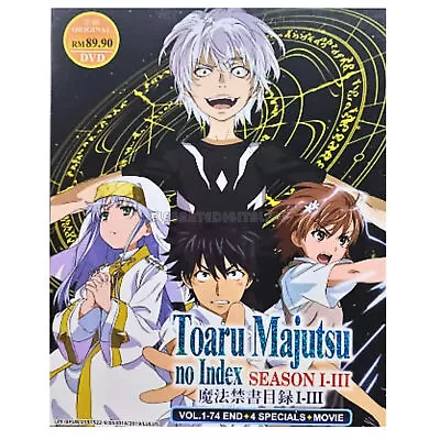 DVD Anime A Certain Magical Index Series Season 1-3 +Specials +Movie ENGLISH DUB • £46.39