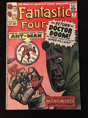 Fantastic Four 16 3.5 4th Doctor Doom Mylite 2 Double Boarded 1963 Ant Man Ln • $329.99