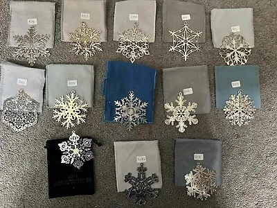 Metropolitan Museum Of Art (MMA) Silverplate Ornaments Snowflakes 1998-2018 • $25