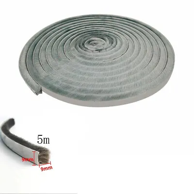 10M Draught Excluder Brush Pile Weather Seal Strip Insulation Door Window Tape • £3.79