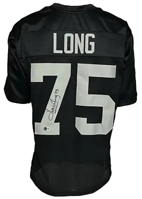 Oakland Raiders Howie Long Autographed Pro Style Black Jersey BECKETT Authent... • $149