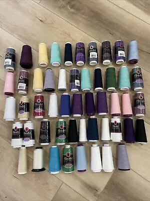 Mostly Maxi-Lock Assorted Colors All Purpose Spun Polyester Serger Thread Lot 50 • $79.99