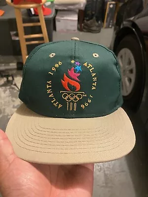 Vintage 1996 Atlanta Olympic Games Logo 7 Snapback Hat Cap 90s VTG • $22.99