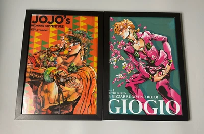 $125 • Buy JoJo's Bizarre Adventure JOJO Framed Poster Clear Files Jonathan Joseph Giorno