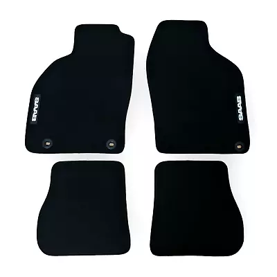 Car Floor Mats Velour For SAAB 9-3 Waterproof Black Carpet Rugs Auto Liners New • $48.84