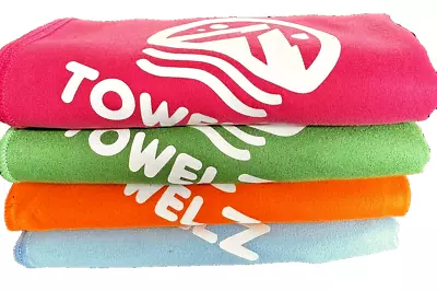 TOWELZ. Microfibre Towel For Sports Gym Travel Swimming Hiking Beach Camping UK • £7.40