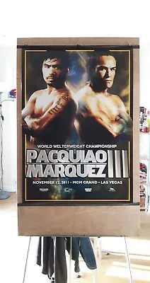 MANNY PACQUIAO Vs. JUAN MANUEL MARQUEZ (3) : Original Onsite Boxing Poster 30D • $105.68