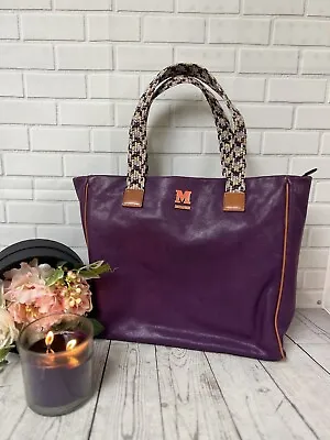 M Missoni Tote Bag Purse Purple Shoulder Solid  • $110