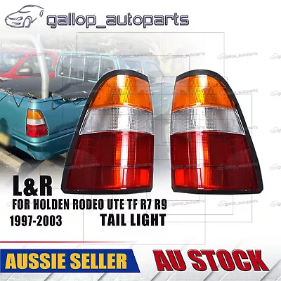 Pair LH+RH Tail Light Rear Lamp Amber For Holden Rodeo TF R7 R9 1998-2002 • $77.55