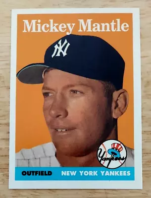 Mickey Mantle 1958 Topps 1996 Sweepstakes Redemption  /2500 • $9.95
