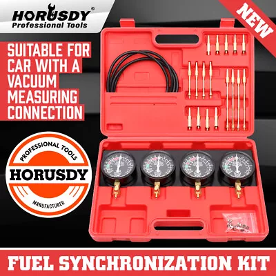 Fuel Vacuum Carburetor Synchronizer Kit Carb Sync Gauge Set Adjustable Balancer • $79.99