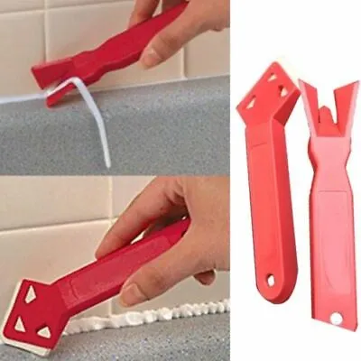 £3.89 • Buy Silicone Glass Cement Scraper Tool Caulking Finishing Sealant Grout Remover Set