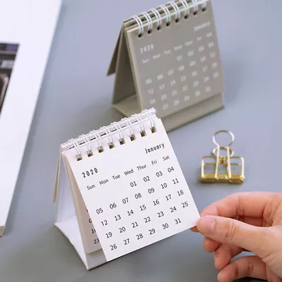  3 Pcs Mini Table Calendar Desk Memos Office For Pad Turn The Page Desktop • £10.99