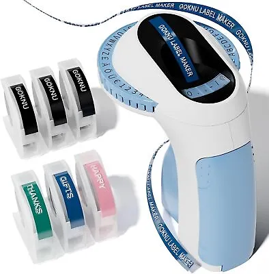 DYMO Embossing Label Maker With 6 Colour 3D Label Tape 3/8'' Dymo Omega Maker • $18.39