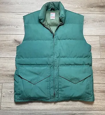 Frostline Kit Visvim Padded Gilet Vest Size Medium Men's Green Full Zip Outdoor • $39.99