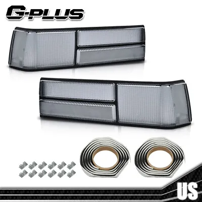 Fit For 87-1993 Ford Mustang Fox Body LX Style Smoke Tail Light Lens Left+Right • $58.75