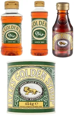 Lyles Golden Syrup 454g Tin 325g & 700g Squeeze Bottle & 454 Maple Squeeze  • £7.99