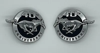 2004 Ford Mustang 40th Anniversary Left / Right Side Fender Emblem Logo Set • $34.99