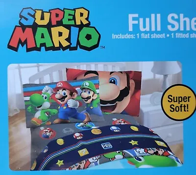 Super Mario Bros Full Sheet Set 4 Piece • $34.99