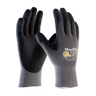 3PAIR Maxi Flex Ultimate 34-8744 Nitrile Micro Foam Coated Work Glove Good Grip  • $17.50