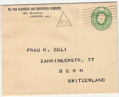 GB: GV Embossed Cover; Tea Planters And Importers Company London-Bern • £4.90