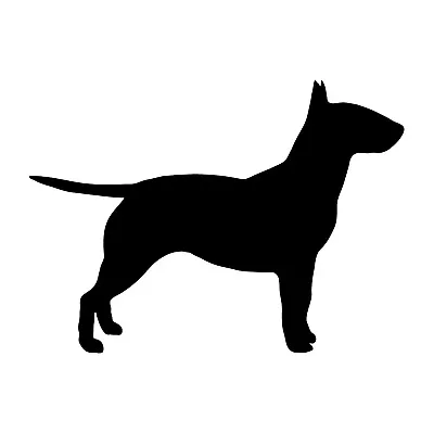 Bull Terrier Vinyl Decal Dog Silhouette Car Window Laptop Sticker • $4.99