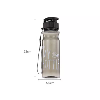 650ml Portable.Sports Water Bottle.Straw BPA Free Leakproof Gym Bottle Drink.Mug • £4.59