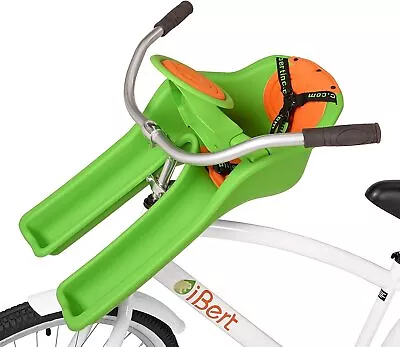 Ibert Front Mount Bicycle Baby Seat Bike Child Carrier Green • $149.99