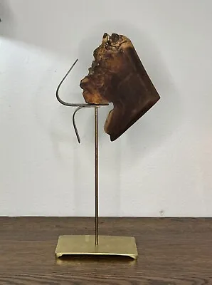 Original Bronze & Wood Modern Abstract Sculpture • $245