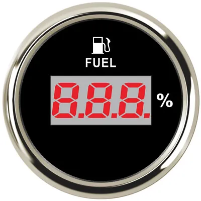 52mm 2-1/16'' Fuel Level Gauge 240-33ohms For Car Marine Red Led Digital Display • $22.34