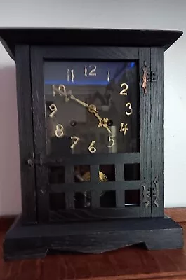  Los Almos  New Haven Clock Co. Antique Mechanical Mantle Clock Mission A&c • $269