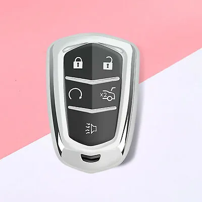 TPU Full Sealed Remotes Key Fob Case Cover Fits Cadillac XT4 XT5 XT6 CT6 ATS • $9.99