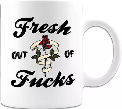 Humorous Coffee Mugs Fresh Out Of F@cks Mind Over Mood Boss Coworker Gifts For • £16.87