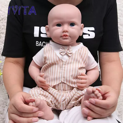 IVITA 20'' Silicone Reborn Baby Boy Newborn Floppy Silicone Doll Kids Gift • $135