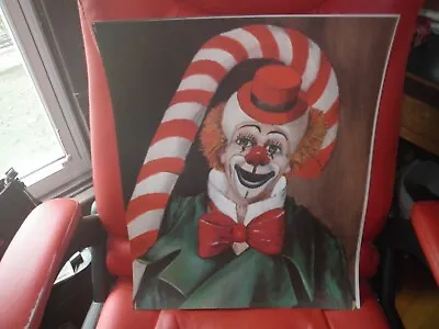 Red Skelton Paper Print Candycane Clown • $60